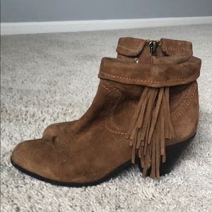 Sam Edelman Brown Tassel Booties